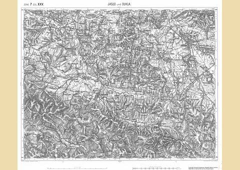 Miniatura: Mapa archiwalna „Jaslo und Dukla”
