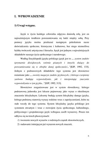 Strona 6 pracy „Nazwy sprzętów kuchennych, produktów spożywczych i posiłków w polszczyźnie mówionej mieszkańców Draganowej koło Dukli”