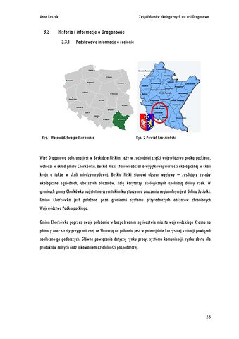 Strona 28 pracy „Zespół domów ekologicznych nawiązujących do cech regionu beskidzkiego w krajobrazie wsi Draganowa”