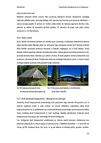 Strona 60 pracy „Zespół domów ekologicznych nawiązujących do cech regionu beskidzkiego w krajobrazie wsi Draganowa”