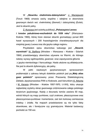 Strona 15 pracy „Słownik dyferencyjny gwary Draganowej koło Dukli”