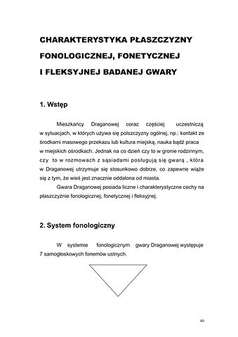 Strona 37 pracy „Słownik dyferencyjny gwary Draganowej koło Dukli”