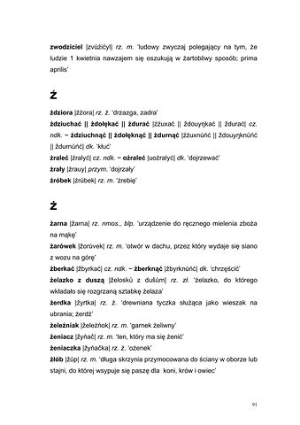 Strona 88 pracy „Słownik dyferencyjny gwary Draganowej koło Dukli”