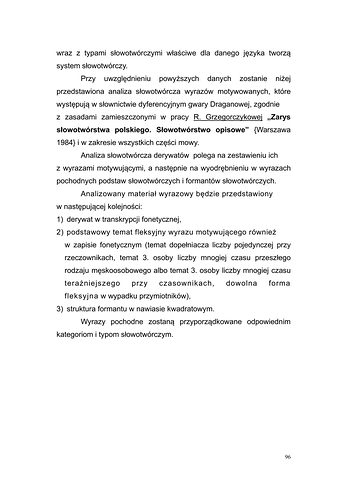 Strona 93 pracy „Słownik dyferencyjny gwary Draganowej koło Dukli”