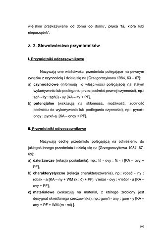 Strona 99 pracy „Słownik dyferencyjny gwary Draganowej koło Dukli”
