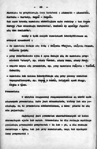 Strona 75 pracy „Gwara Draganowej”