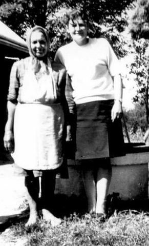 Zofia z Szymańskich Jastrzębska z córką Emilią Widurek